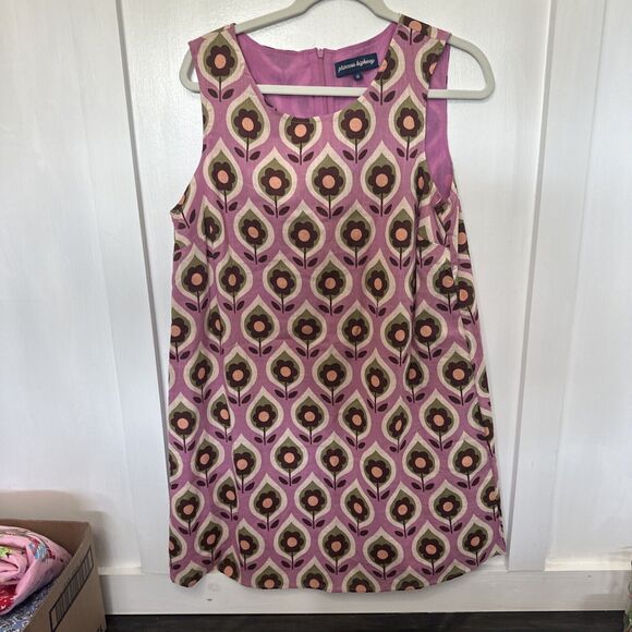 Modcloth Pink and Brown Patterned Midi Dress - Picture 7 of 13